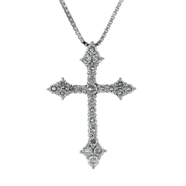 週末価格❣【ノンブランドジュエリー】クロスネックレス Pｔ850 週末価格❣【ノンブランドジュエリー】クロスネックレス Pt850 週末