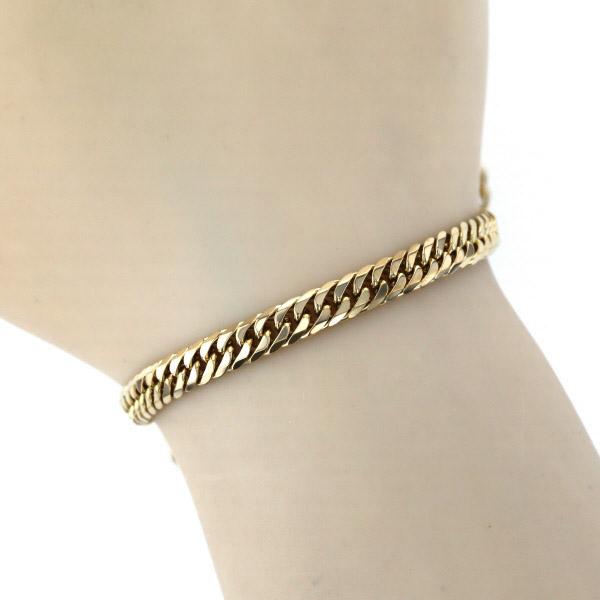 Ge sante K18YG イエローゴールド ブレスレット 喜平 キヘイ 6面カット  