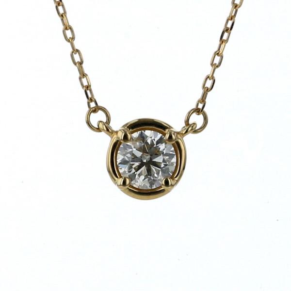 GSTV K18YG イエローゴールド ネックレス ダイヤモンド 0.20ct