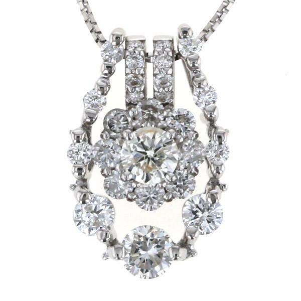 K18WG ホワイトゴールド ネックレス ダイヤモンド 0.20ct/0.37ct/0.50  