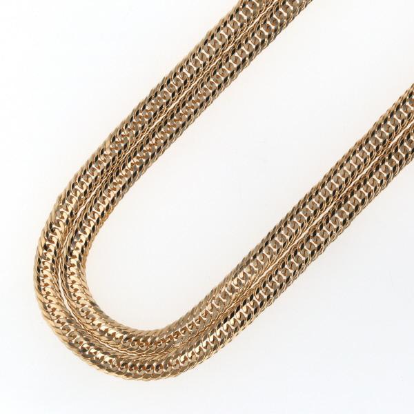 K18YG イエローゴールド ネックレス 喜平 キヘイ 12面カット トリプル  