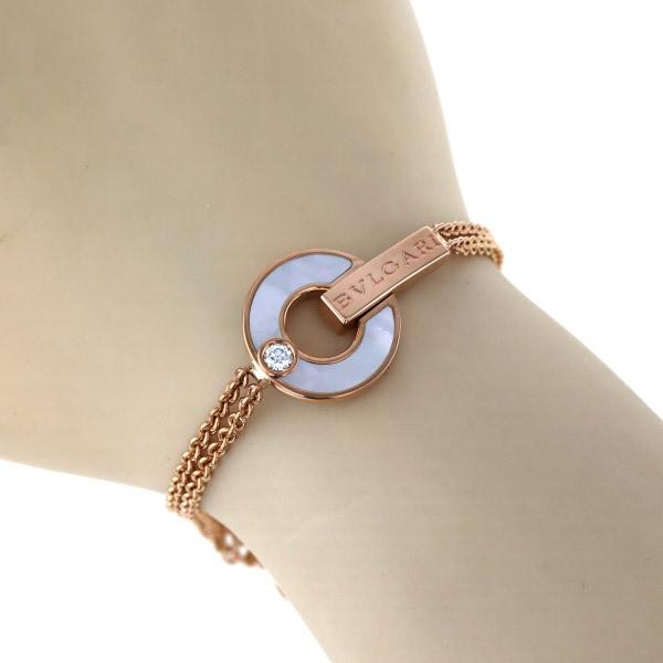 BVLGARI K18PG ブルガリブルガリオープンワーク ブレスレット  