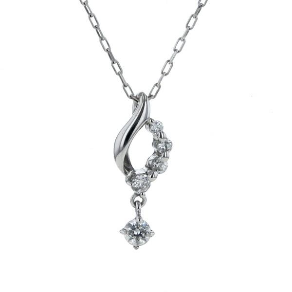 4℃ ホワイトゴールドWG ネックレス K10 キュービックジルコニア Amazon | K10 ホワイトゴールド 4mm 5A キュービックジルコニア