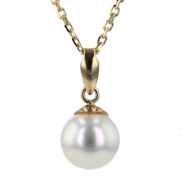 MIKIMOTO ミキモト K18YG イエローゴールド ネックレス パール 真珠7.0