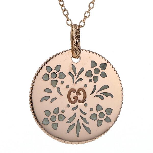 GUCCI グッチ K18PG ピンクゴールド アイコンブルームネックレス GUCCI グッチ K18PG ピンクゴールド アイコンブルームネックレス