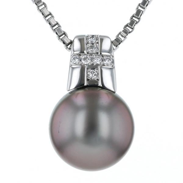 お値下げ！完売！貴重！PT900/PT850 ブラウンダイヤモンド チャーム シンデレラストーン ダイヤモンド ネックレス 0.18ct レディース