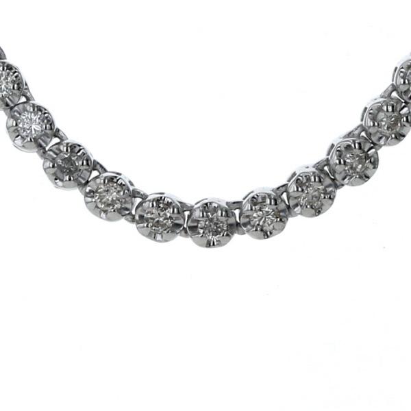 StarJewelry K18WG ホワイトゴールド ネックレス テニス StarJewelry K18WG ホワイトゴールド ネックレス テニス