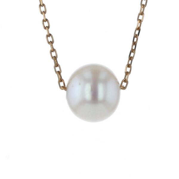 ete エテ K10YG イエローゴールド ネックレス 真珠6.5mm パール 1粒