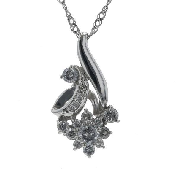 yummy様プラチナ PT900 PT850 ダイヤモンド ネックレス Pt850 Pt900 プラチナ ネックレス ダイヤモンド 0.50ct フラワー 花