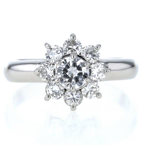 Pt850 プラチナ リング ダイヤモンド1.06ct ラウンド