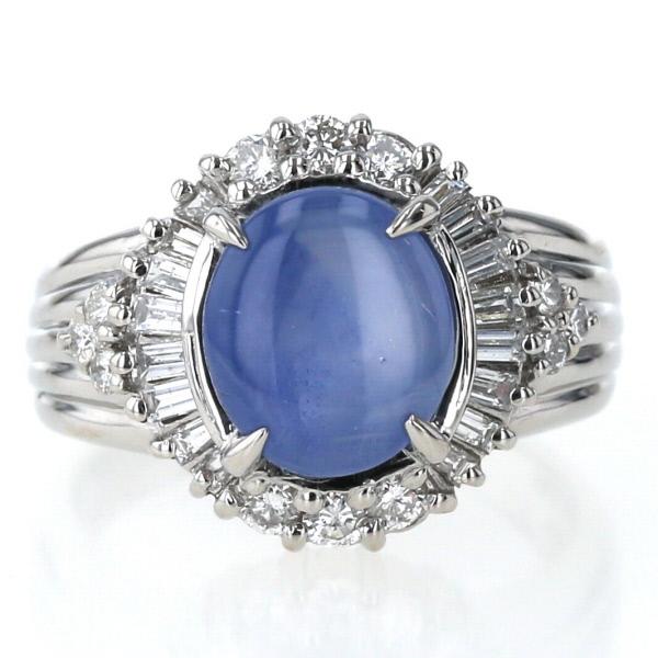 サファイアダイヤ取り巻きリング11.5号プラチナ