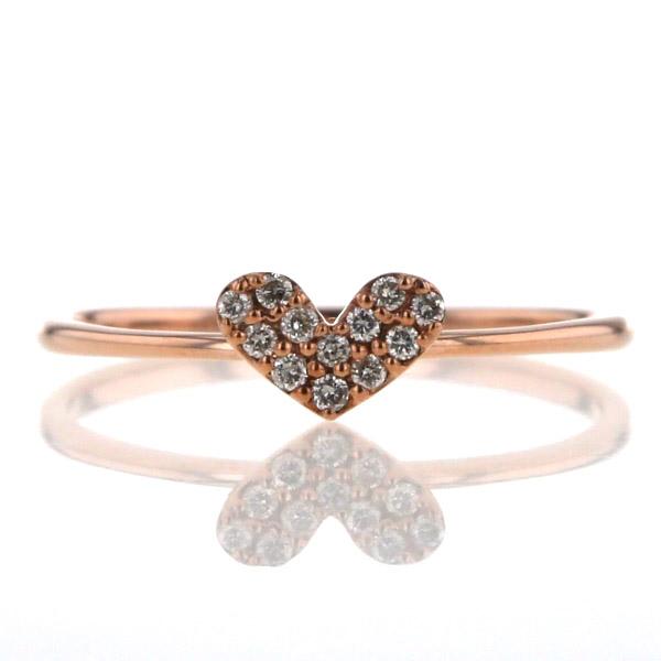 ESTELLE エステール K10PG ピンクゴールド リング ダイヤモンド パヴェ