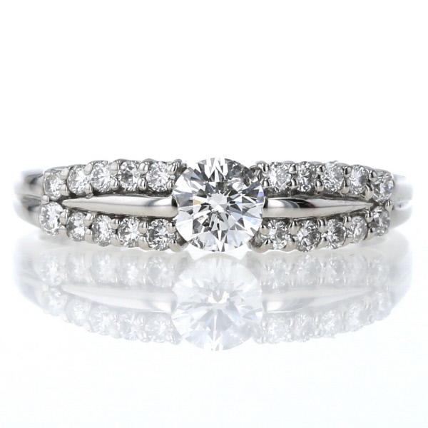 ラストプライス 値下げ Pt900 プラチナ リング ダイヤモンド0.54ct 