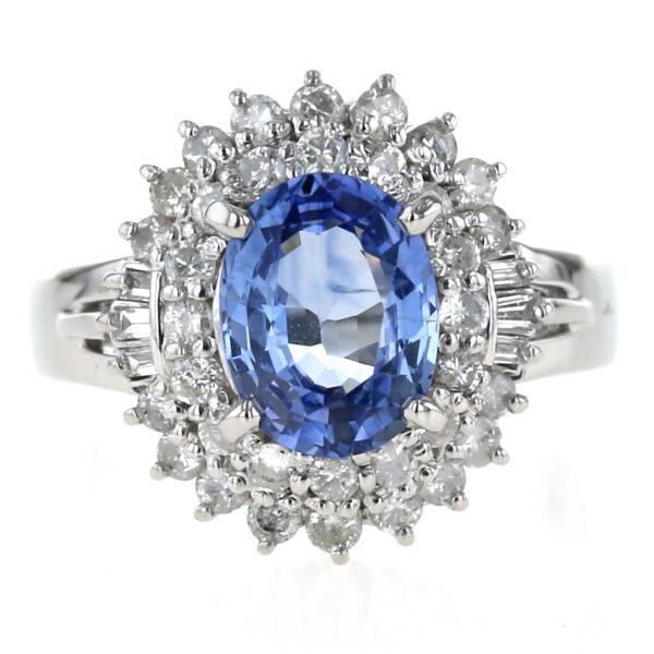 専用JJ315★最高級 ダイヤモンド2.03ct プラチナ リング 鑑別付 Pt900 プラチナ リング 非加熱サファイア 2.02ct ダイヤモンド 0.76ct