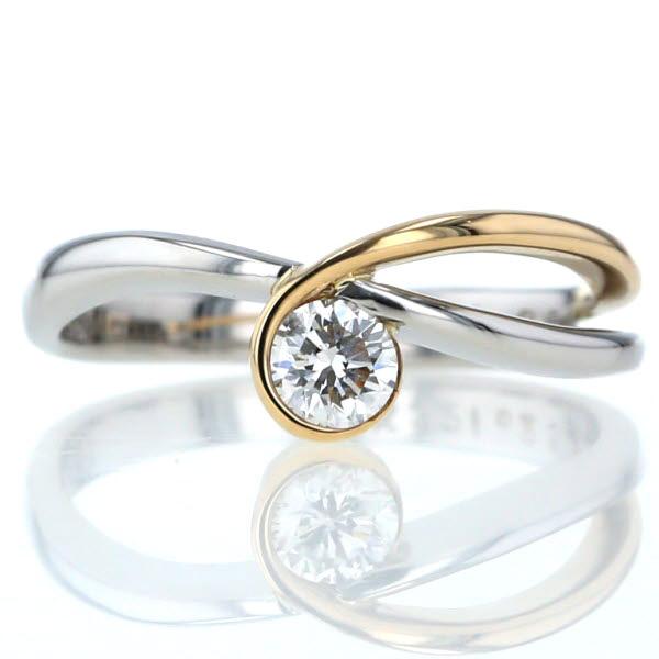 セイコー SEIKO ダイヤ Pt900 プラチナ リング 指輪 一粒 10号 