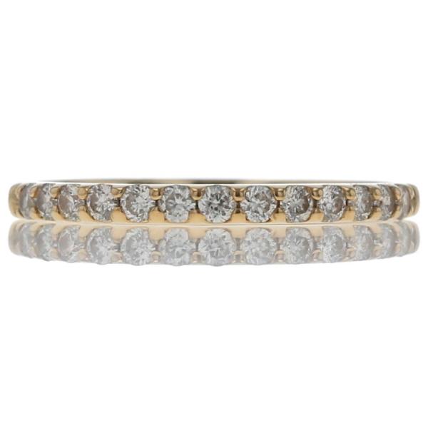 TSUTSUMI ツツミ K18YG リング ダイヤモンド 0.18ct ハーフエタニティ