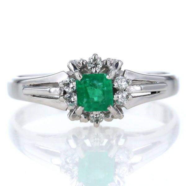 Pt900 天然 エメラルド リング ダイヤモンド プラチナ 楽天市場】pt900 エメラルド ダイヤモンドリング 【送料無料】【刻印