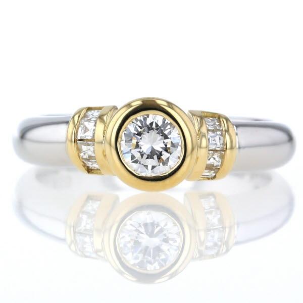 Pt900 ダイヤ0.971ct/0.45ct リング 10号 【中古】 あたたか Pt900 ダイヤ0.971ct/0.45ct リング 10号 【中古】 あたたか