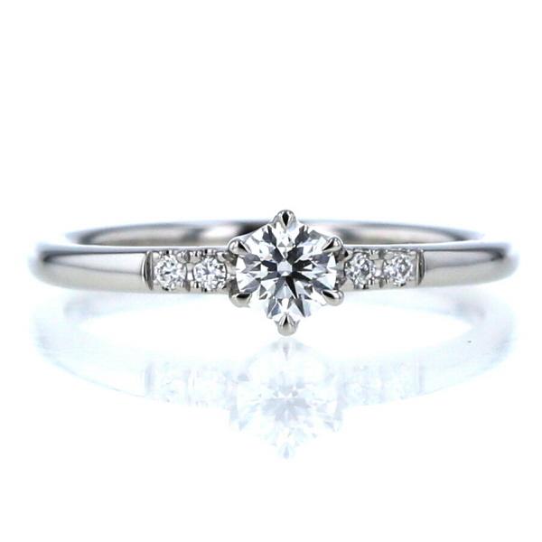 I-PRIMO アイプリモ Pt950 プラチナ リング ダイヤモンド0.185ct/0.02 