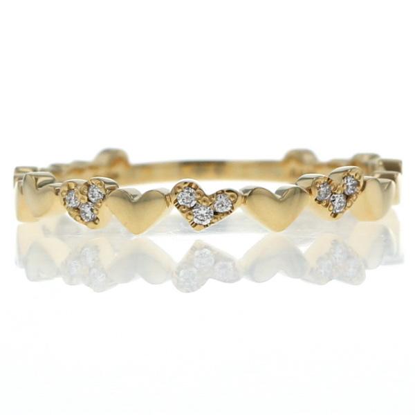 AHKAH アーカー K18YG アンハート パヴェ リング ダイヤモンド 0.03ct
