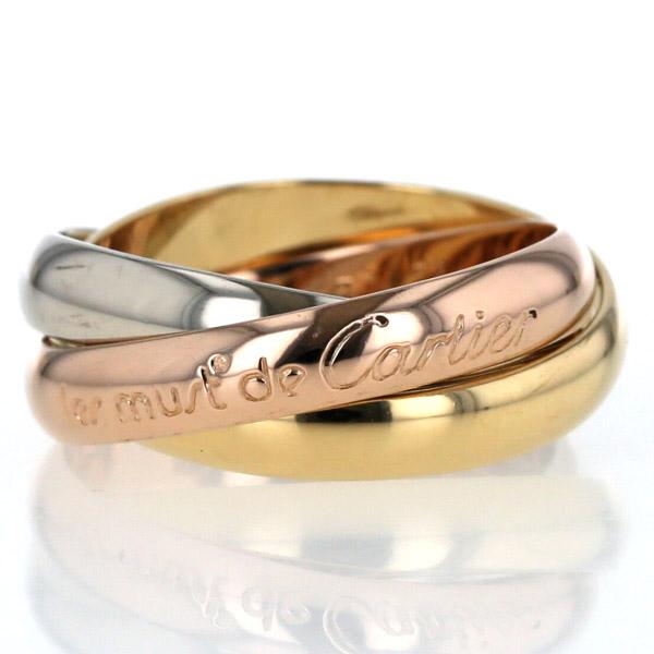 Cartier カルティエ K18YG WG PG 750 スリーカラーゴールド トリニティ  