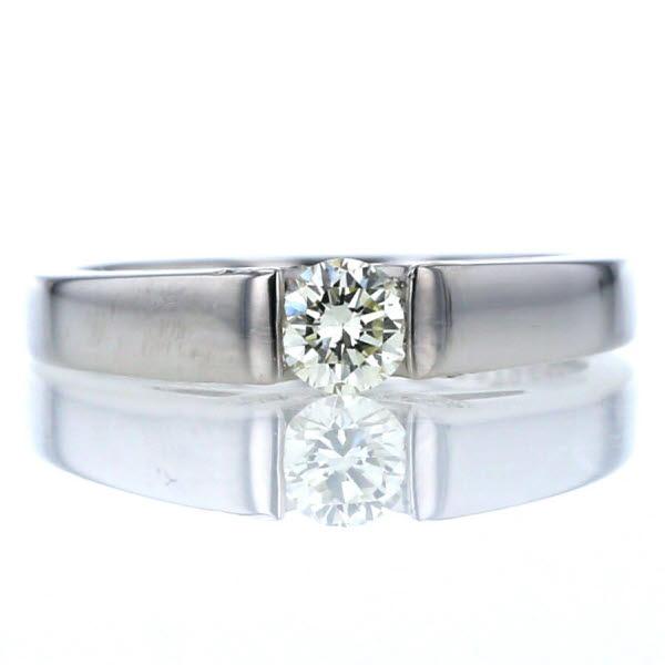 Pt900 プラチナ リング ダイヤモンド 0.26ct 0.05ct サイドメレ