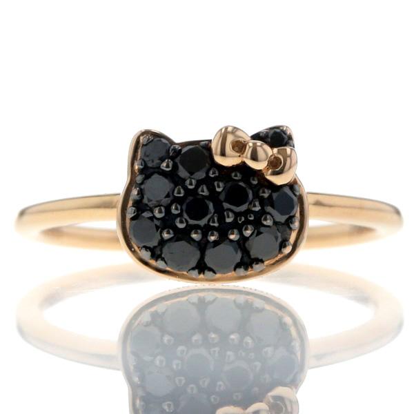 Just Diamond K18PG リング ブラックダイヤモンド 0.25ct サンリオ