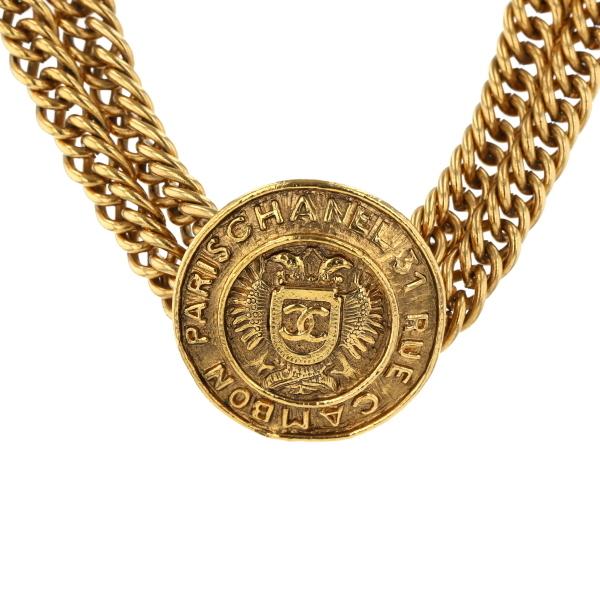シャネル CHANEL オールド メダリオンネックレス 3903 シャネル CHANEL オールド メダリオンネックレス 3903