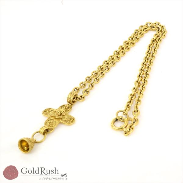 CHANEL シャネル クロス×ベル ロングネックレス ゴールド ココマーク