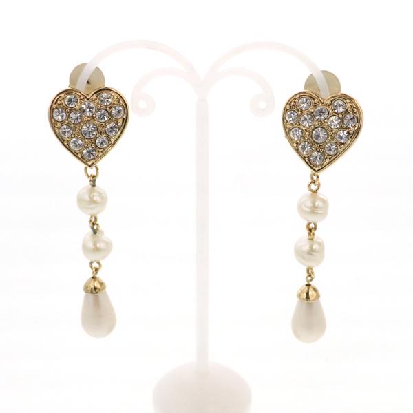 YVES SAINT LAURENTハート型イヤリング イヴ サンローラン YVES SAINT LAURENT YSL ハート イヤリング