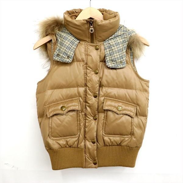BURBERRY BLUE LABEL ベージュ ダウンベスト 38 BURBERRY BLUE LABEL ベージュ ダウンベスト 38