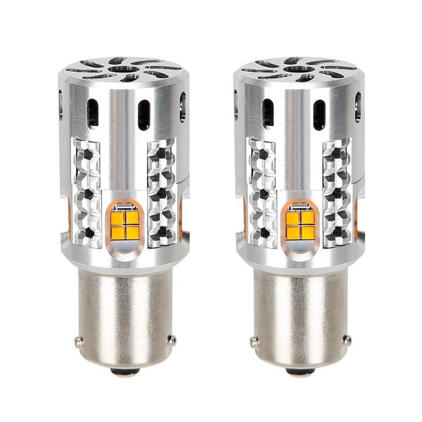 SUPAREE S25 シングル球 LED ウインカー ピン角違い 150度 BAU15S 純正交換 冷却