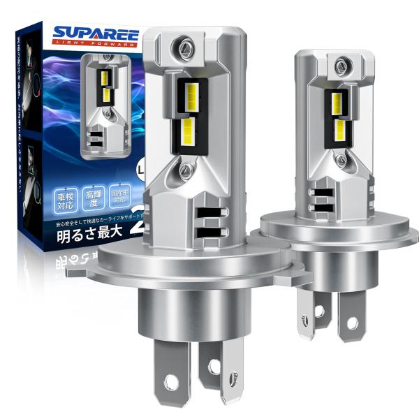 『業界最ちっちゃ！』SUPAREE H4 LED ヘッドライト 車検対応 爆光 Hi/Lo 14000lm