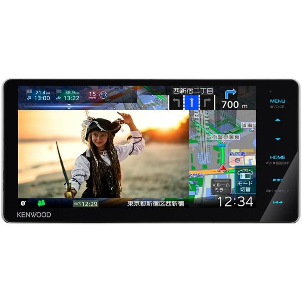 ケンウッド(KENWOOD) カーナビ 彩速高精細HDパネル 7インチワイド MDV-S711HDW安心の日本生産日本製「音声操作に対応」 ブラック