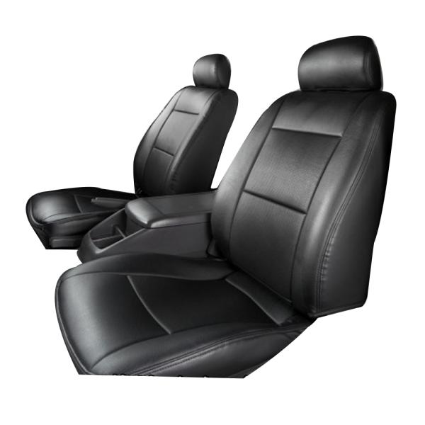 ブラックレザー) Azur 機能性シートカバー フロント用 運転席助手席