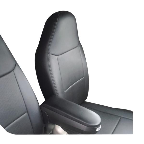 ブラックレザー) Azur 機能性シートカバー フロント用 運転席助手席 