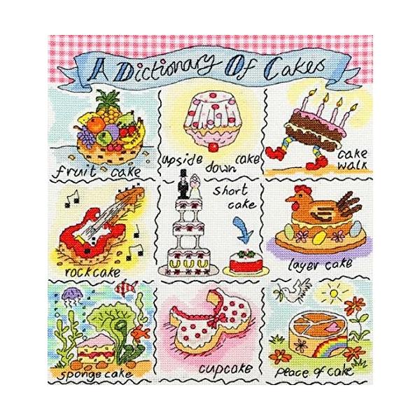 Bothy Threads 保障 ボシースレッズ Dictionary Of Cakes 正規輸入品 Xdo3 ケーキの辞典 ク 日本語解説書付き