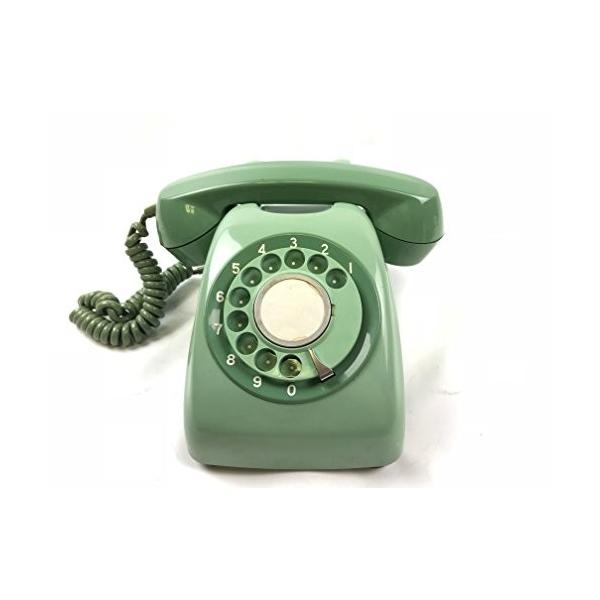 電電公社 600 A 600 A ダイヤル式電話機 黒電話カラー電話 固定電話機 情報家電 みどり Evidenthree