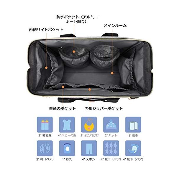Vbiger マザーズバッグ マザーズリュック 防水 ママバッグ 盗難防止ポケット 保温ポケット付き 大容量 多機能 防 Grandprixautousate It