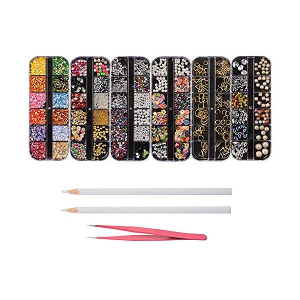 Hi桜の花 ネイルパーツ ネイル デコ用 カラーラインストーン 大容量セット 3d ネイルアートセルフネイル レジン Pymr Go Th