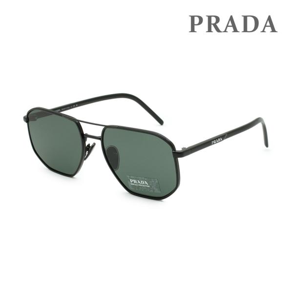 PRADA ブラック サングラス Prada Eyewear プラダ シンボル スクエアサングラス | ブラック