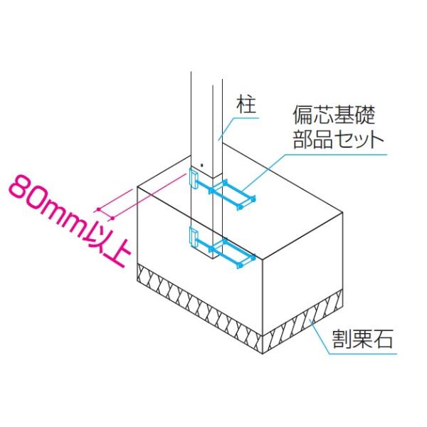 サイクルポート偏心基礎部材 　柱２本分 to17-2010-029_c0.jpg