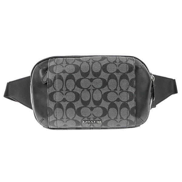 コーチ ボディバッグ ウエストバッグ Coach メンズバッグ 斜め掛けショルダー シグネチャー F Qbaf4 チャコール Co F Qbaf4 インポートショップ Ex虎 ヤフー店 通販 Yahoo ショッピング