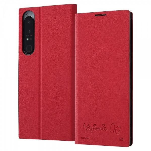 Xperia 1 Iv エクスペリア ディズニー 耐衝撃 手帳型レザーケース サイドマグネット ミニーマウス シンプル 赤 レッド 型押し カード ストラップホール Xperia1 4 Case ママプレイス 通販 Yahoo ショッピング