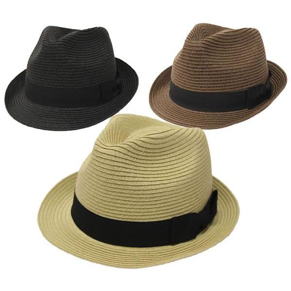 ストローハット メンズ レディース 麦わら帽子 60cm対応 プレーンペーパー中折れハット St H Exas エクサス カジュアル服飾雑貨 通販 Yahoo ショッピング