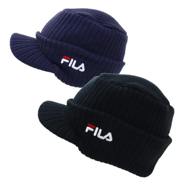 つば付きニット帽 帽子 メンズ つば付きワッチ ベーシック アクリル ロゴ刺繍 フィラ FILA ゆうパケット 全国送料無料 :wc-fila-118-113202:EXAS(エクサス)カジュアル服飾雑貨  通販 
