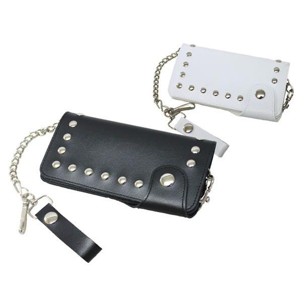 長財布 メンズ ロングウォレット ワンホック 鋲 チェーン付き ゆうパケット 全国送料無料 Wl 02 Exas エクサス カジュアル服飾雑貨 通販 Yahoo ショッピング