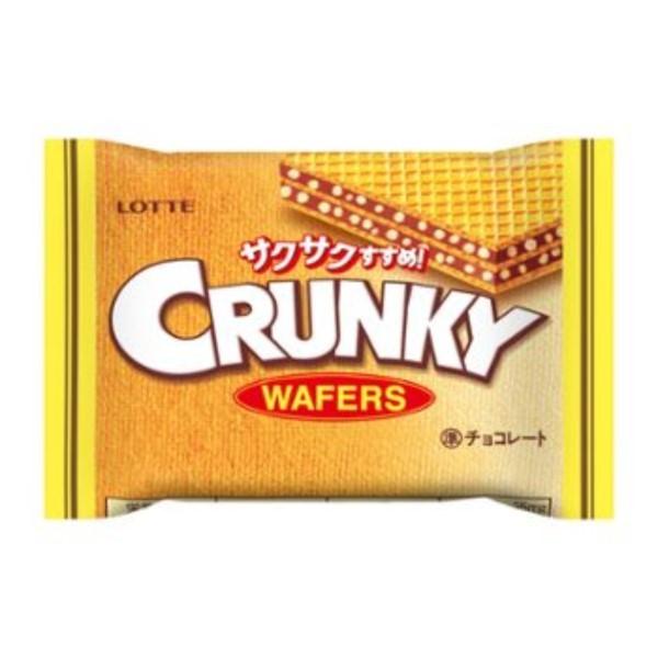 ロッテ 1枚クランキーウエハース 20袋入 (チョコ菓子)