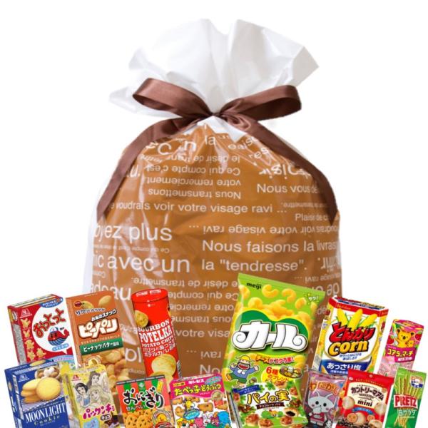 お菓子 詰め合わせ 特大サイズ リボン付きギフトバッグ入り お菓子 詰め合わせ 特大サイズ リボン付きギフトバッグ入り