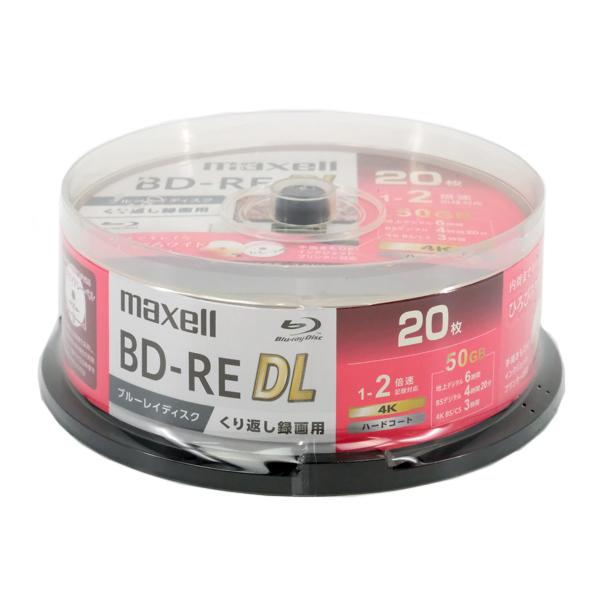 maxell - maxell　録画用ブルーレイディスク BEV50WPG.20SP　BD-RE DL 2倍速 20枚組 maxell 録画用ブルーレイディスク BEV50WPG.20SP BD-RE DL 2倍速